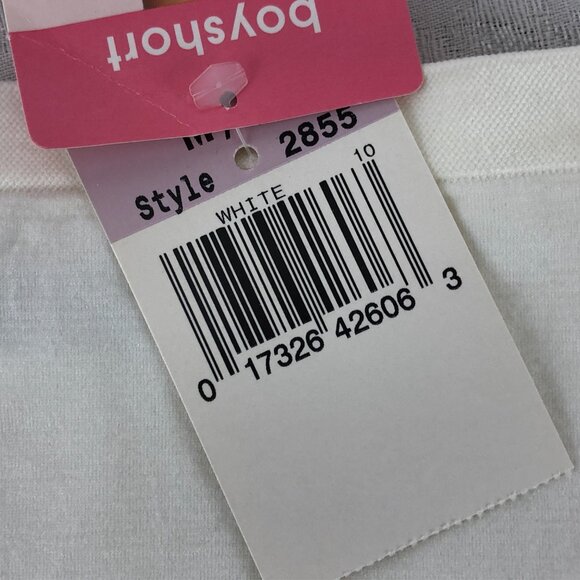 barely there Flawless Fit Microfiber White Boyshort Panty Size M/6 - Picture 11 of 11